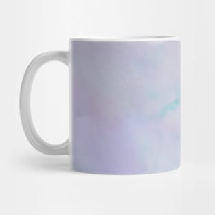 Watercolour pastel blue and lilac abstract sky Mug